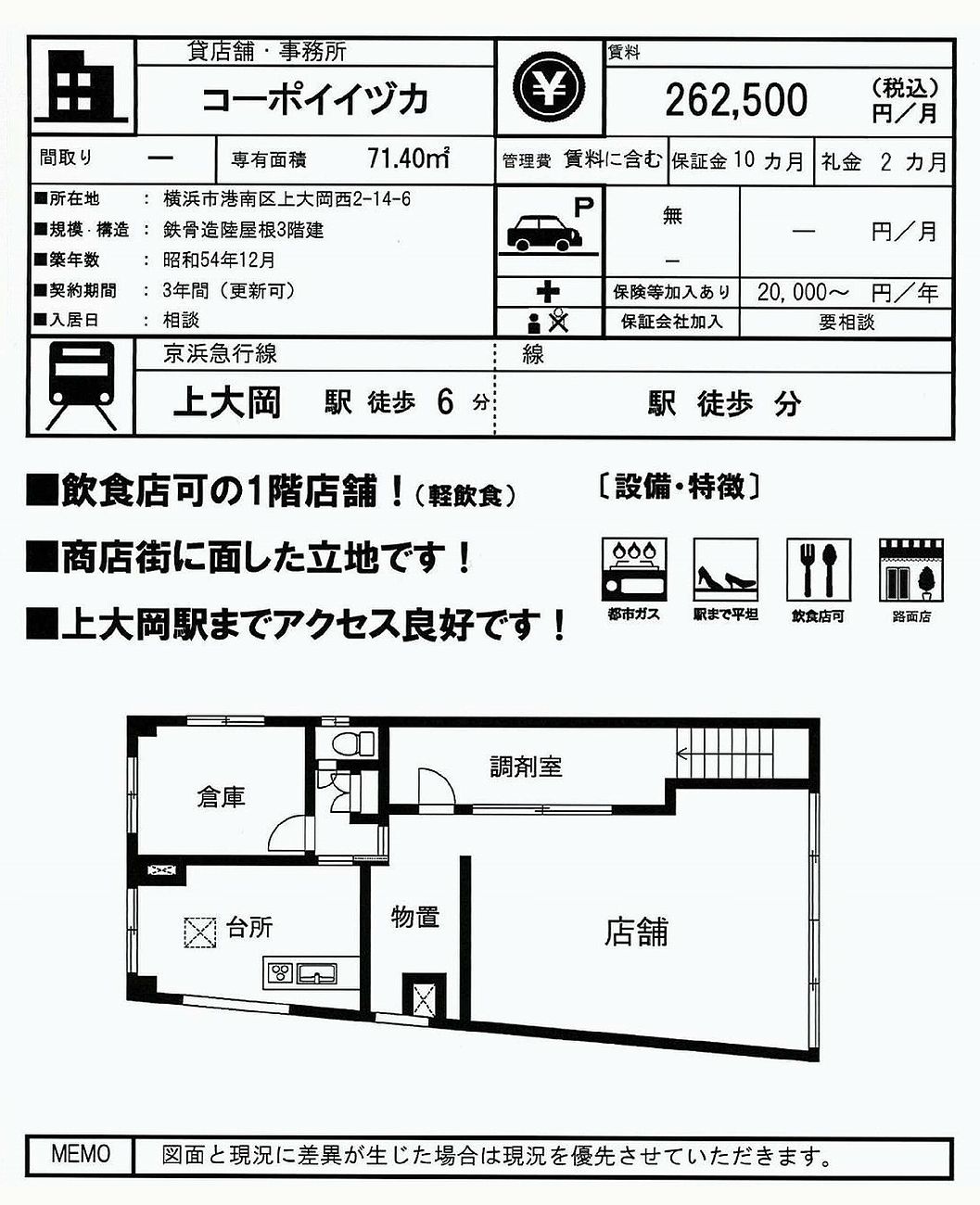 横浜市港南区上大岡西2 14 6 上大岡駅 コーポ飯塚の賃貸事務所 貸事務所 貸店舗の詳細 テナント Biz 341