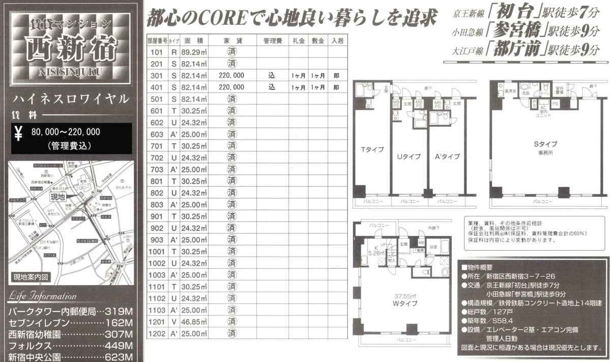 新宿区西新宿3 7 26 新宿駅 ハイネスロワイヤルの賃貸事務所 貸事務所 貸店舗の詳細 テナント Biz